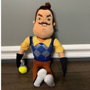 Hello Neighbor Mr Peterson Plush 12" Zag Toys TinyBuild Horror Game Flashlight